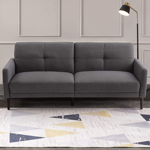 Corrigan Studio® 84" Simple Style Fabric Loveseat Sofa Couch,ToolFree